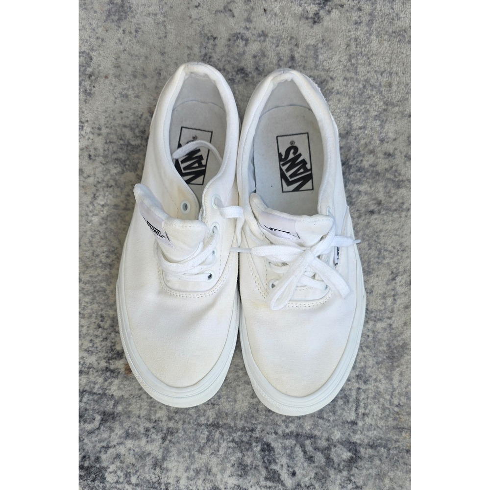 Vans Doheny White Canvas Low Top Skate Shoes Sneakers Womens 7.5